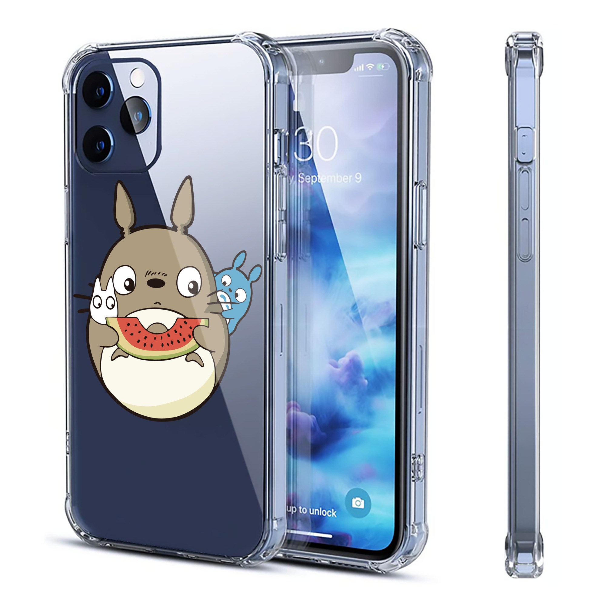 （画像用） となりのトトロ 草壁メイ 草壁サツキ My Neighbor Totoro Satsuki Kusakabe Mei Kusakabe 【iPhone 12シリーズ対応】透明スマホケース（クリアソフトケース）